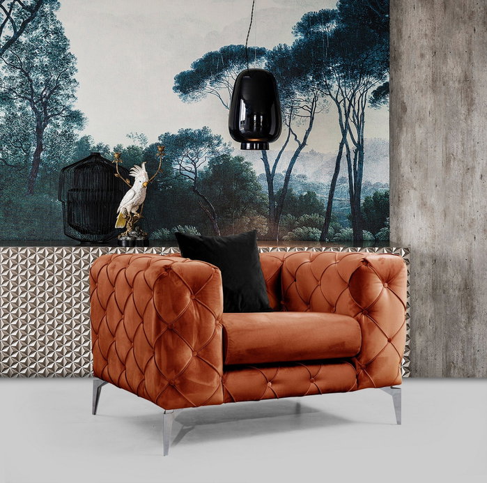 Atelier Del Sofa Como - Silla Alada Naranja